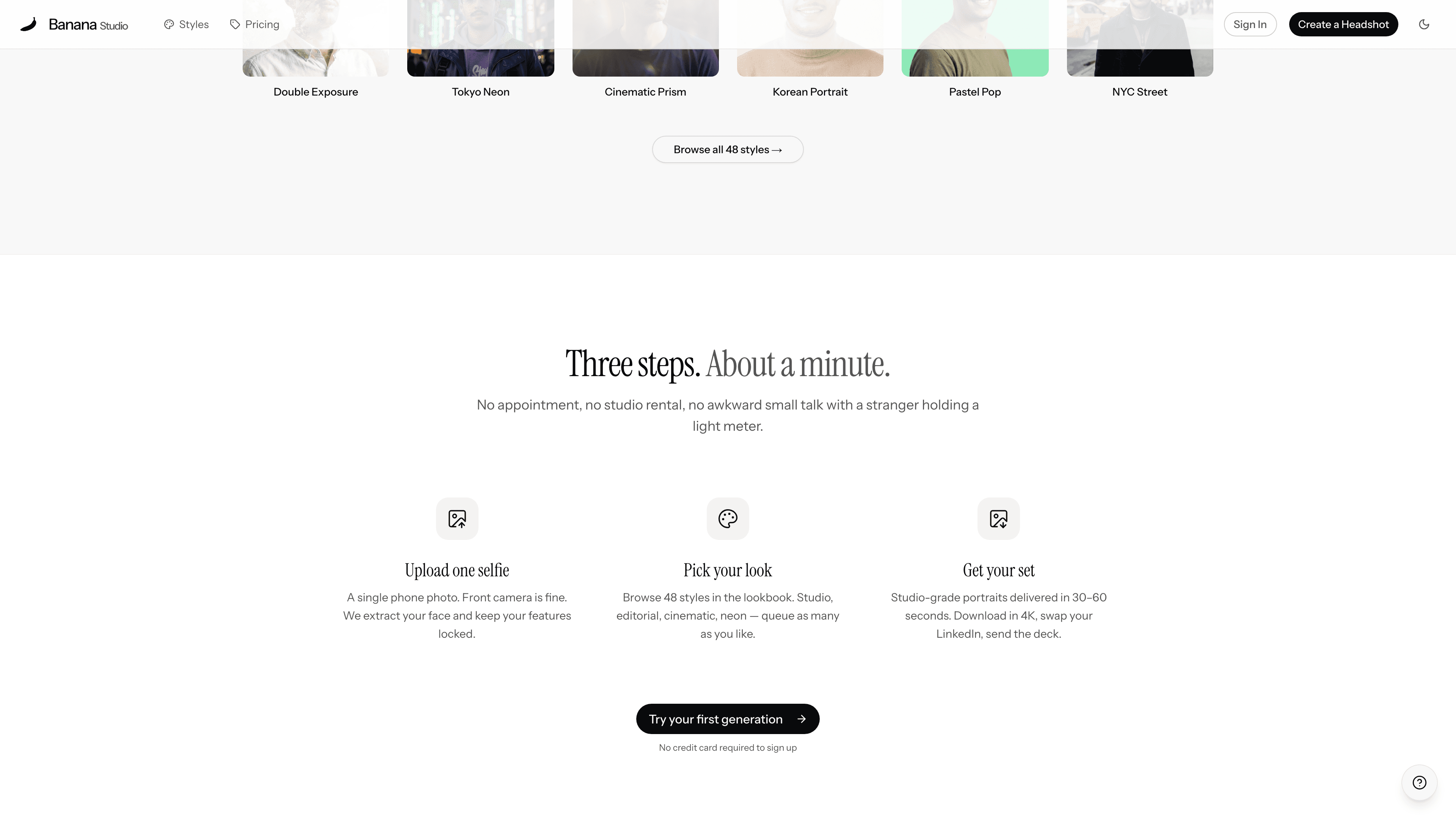 Banana Studio screen