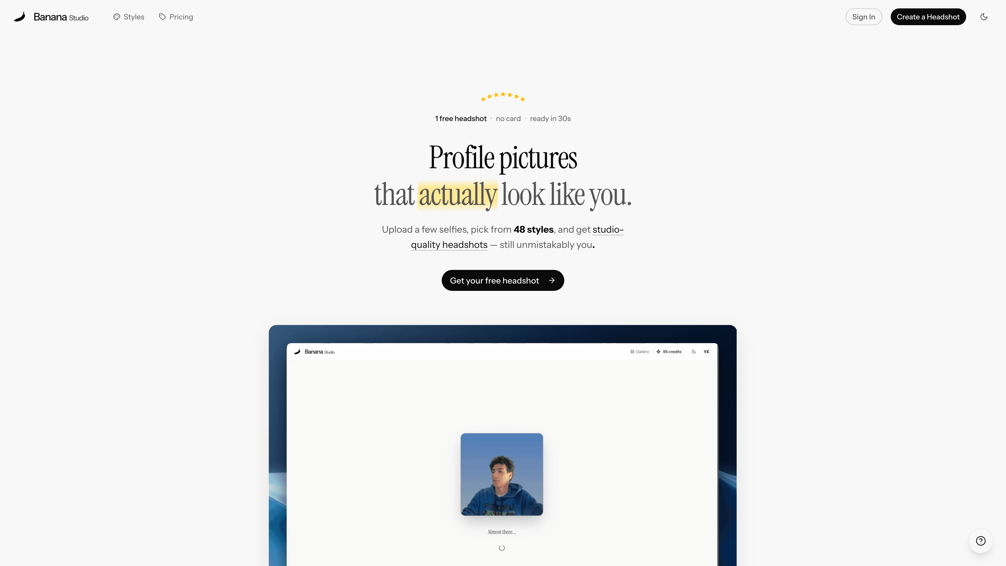 Banana Studio interface